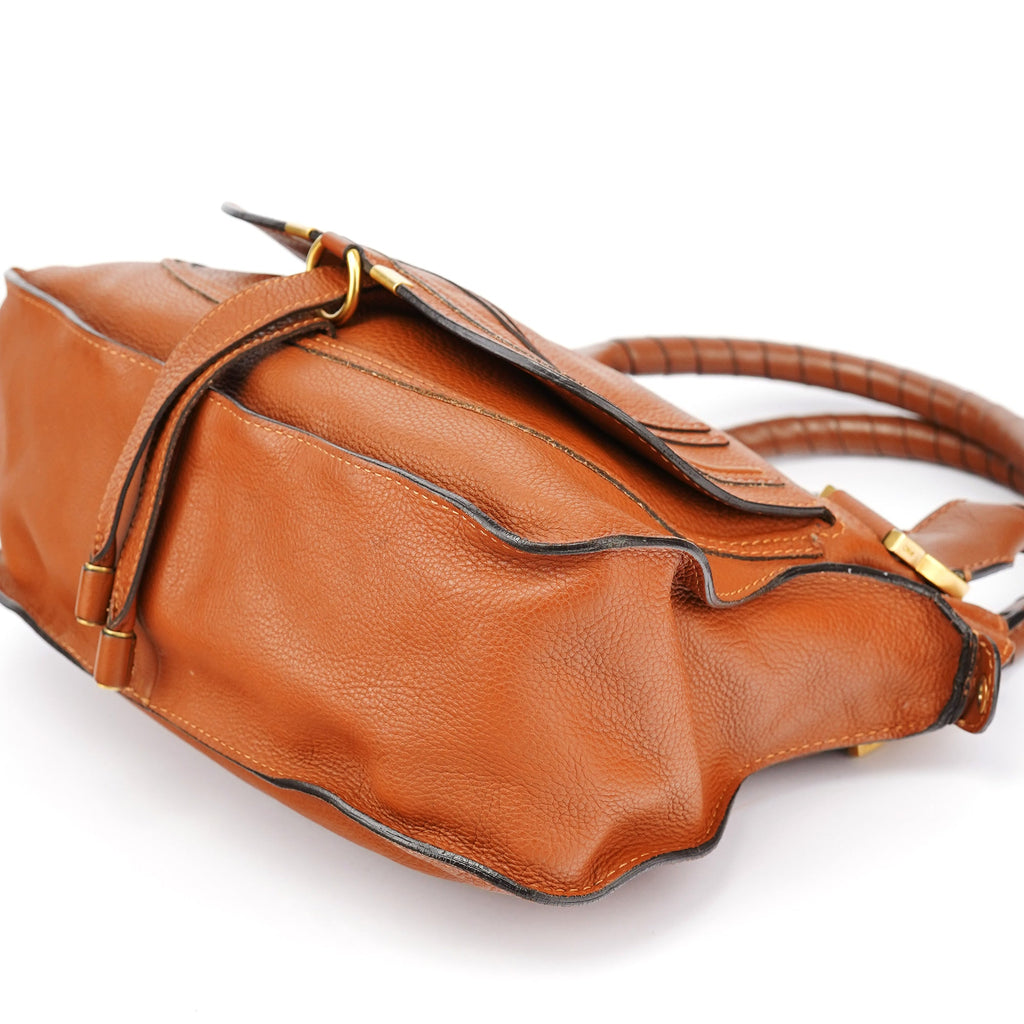 Light Brown Leather Marcie Shoulder Bag