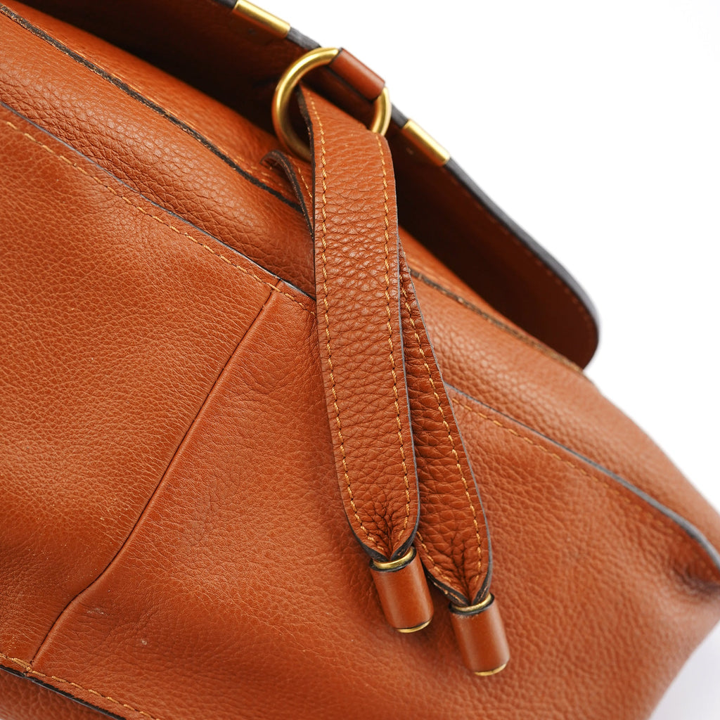 Light Brown Leather Marcie Shoulder Bag