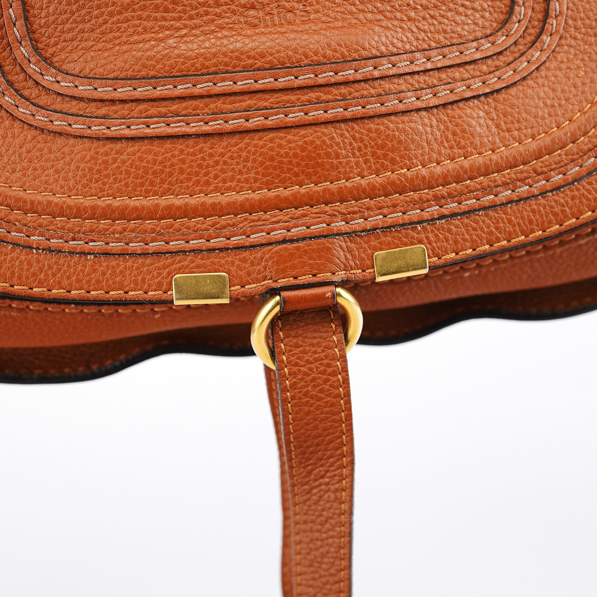 Light Brown Leather Marcie Shoulder Bag