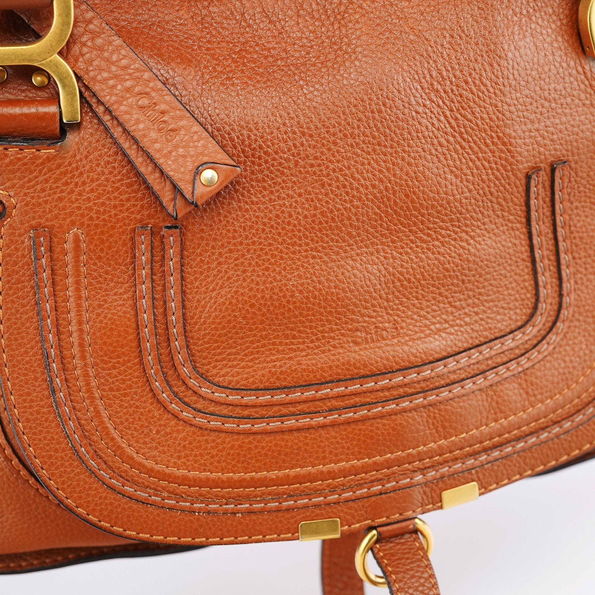 Light Brown Leather Marcie Shoulder Bag