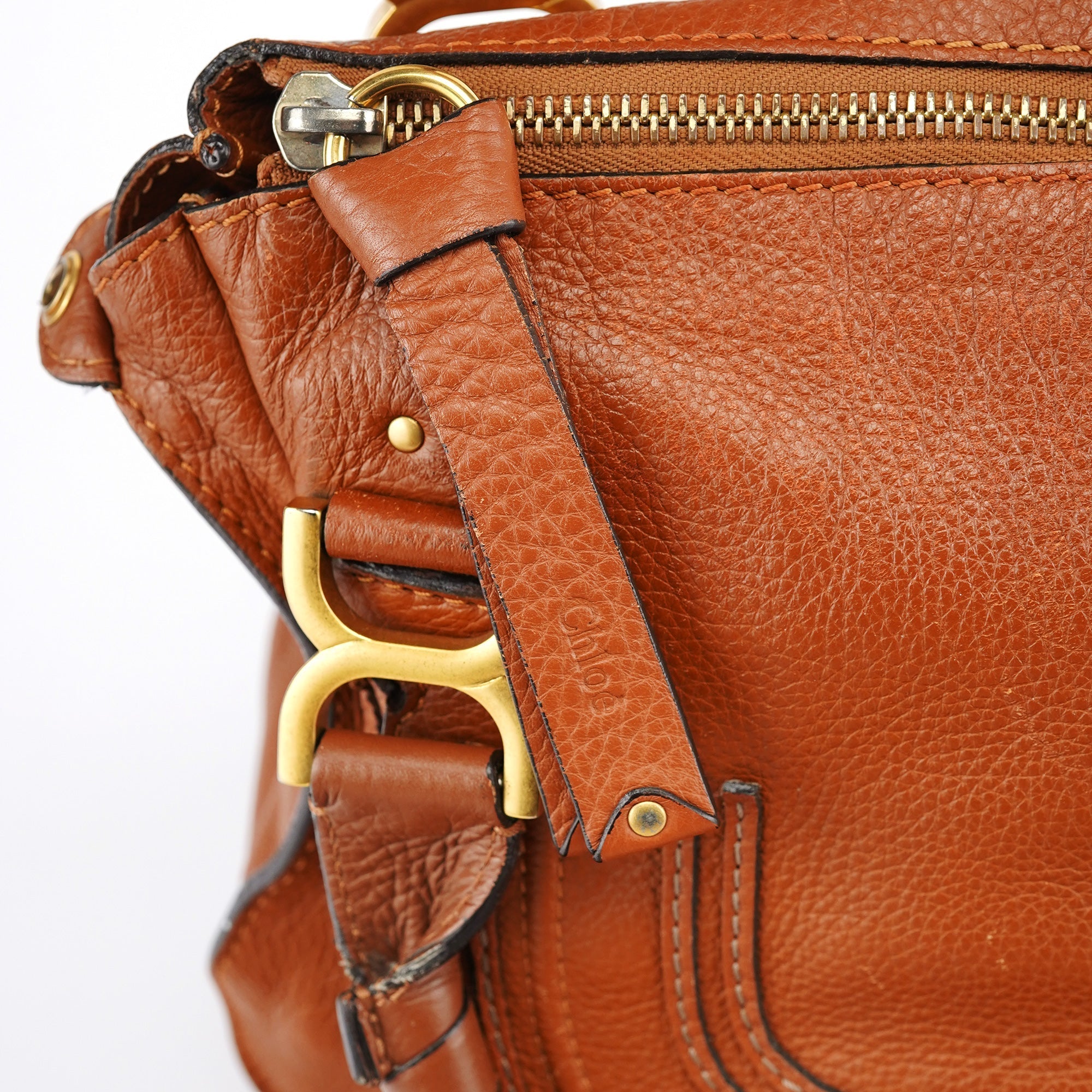 Light Brown Leather Marcie Shoulder Bag