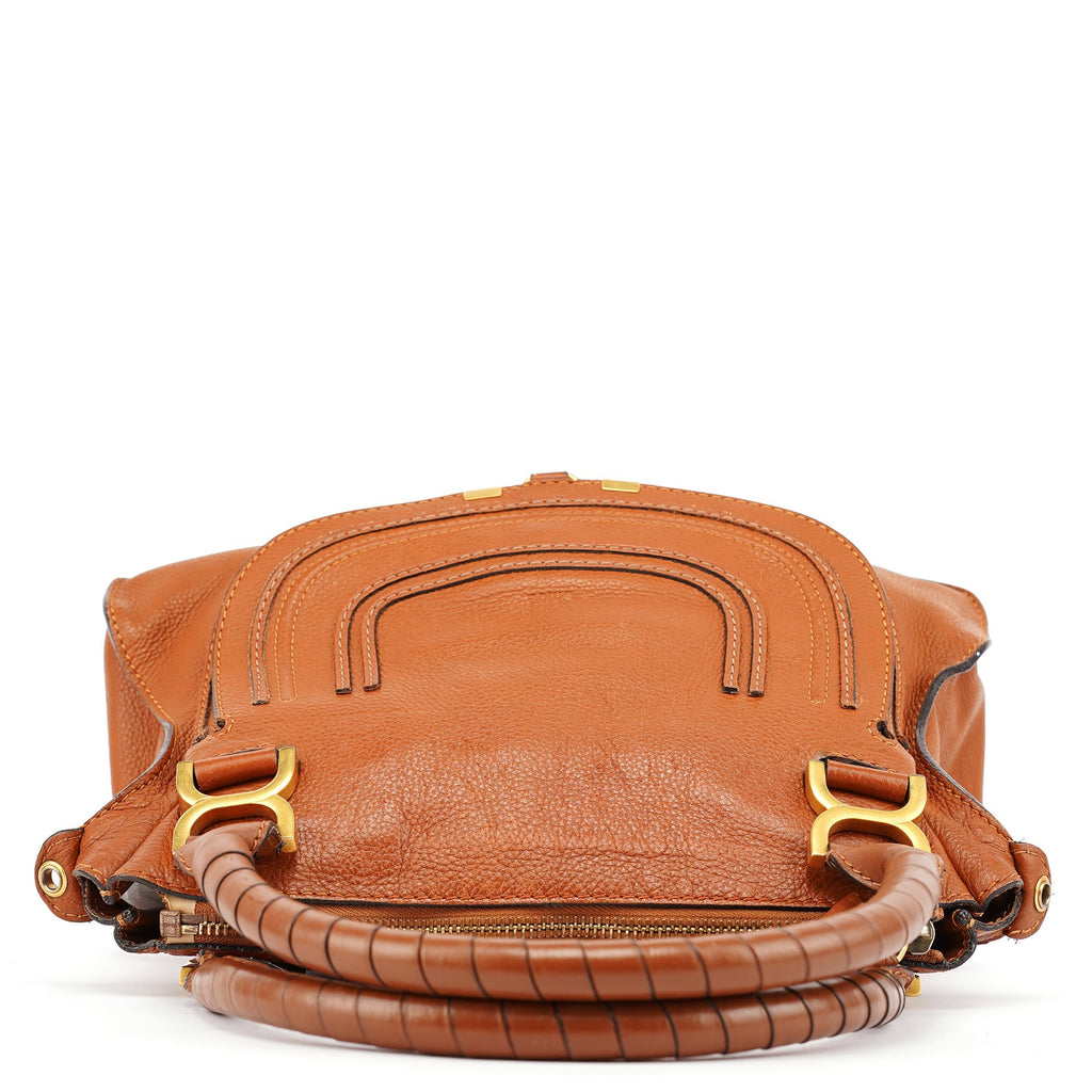 Light Brown Leather Marcie Shoulder Bag