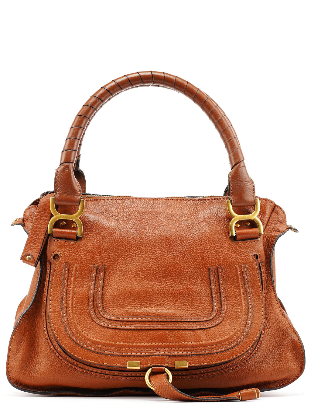 Light Brown Leather Marcie Shoulder Bag