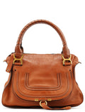Light Brown Leather Marcie Shoulder Bag