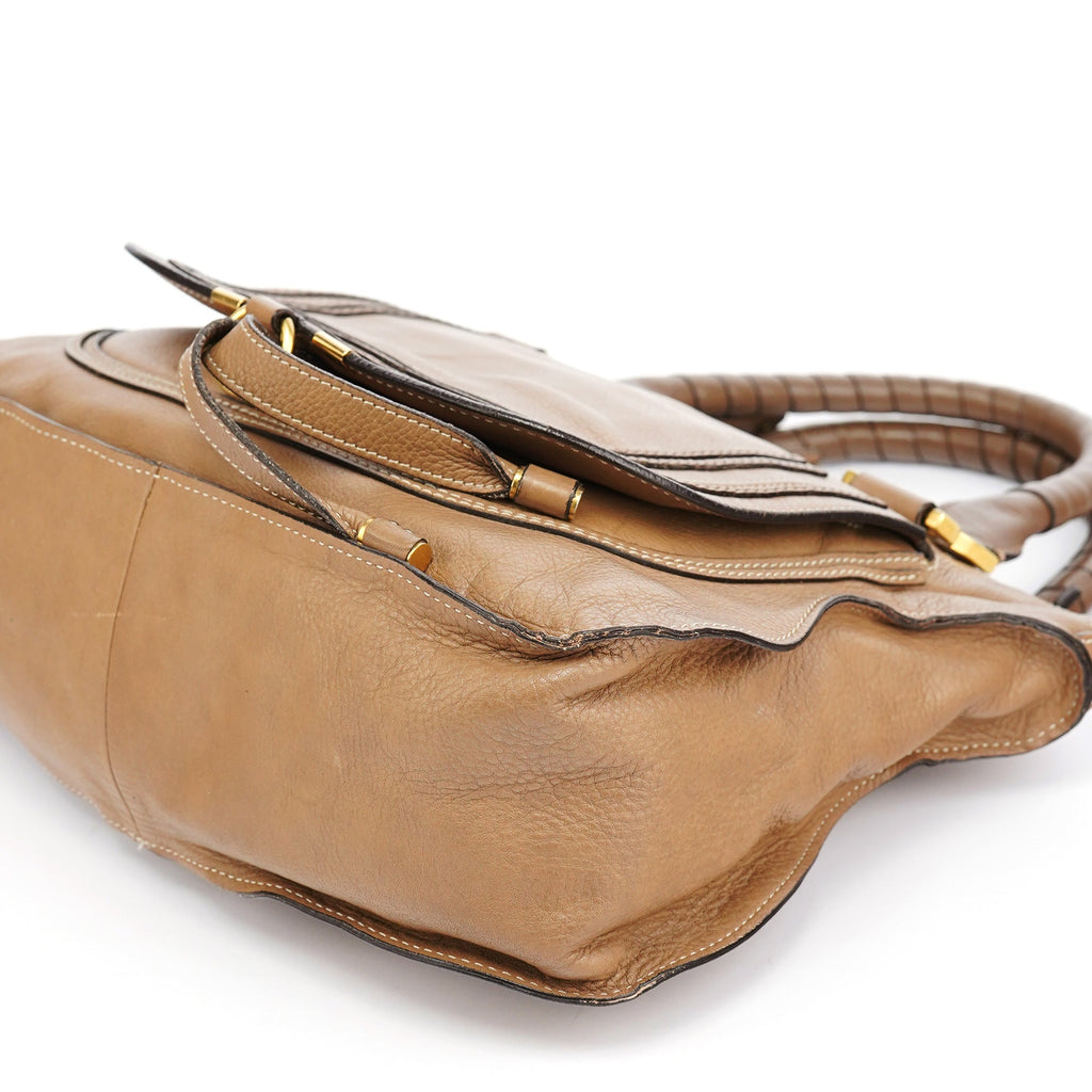Light Brown Leather Marcie Shoulder Bag