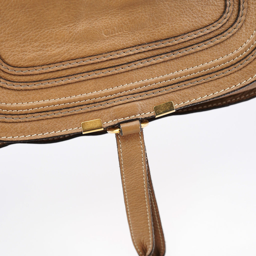 Light Brown Leather Marcie Shoulder Bag