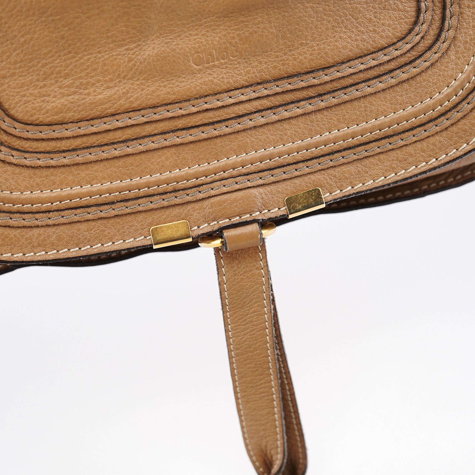 Light Brown Leather Marcie Shoulder Bag