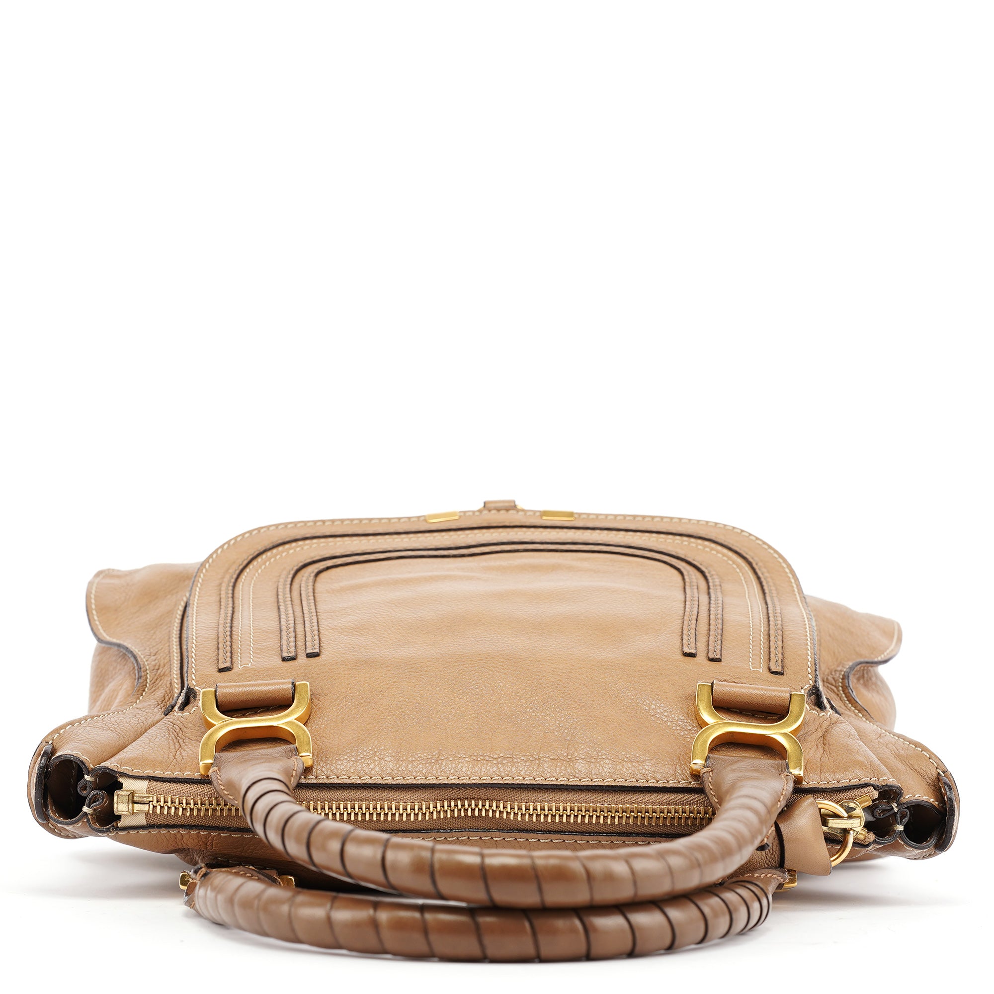 Light Brown Leather Marcie Shoulder Bag