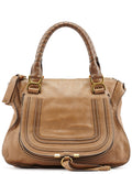 Light Brown Leather Marcie Shoulder Bag