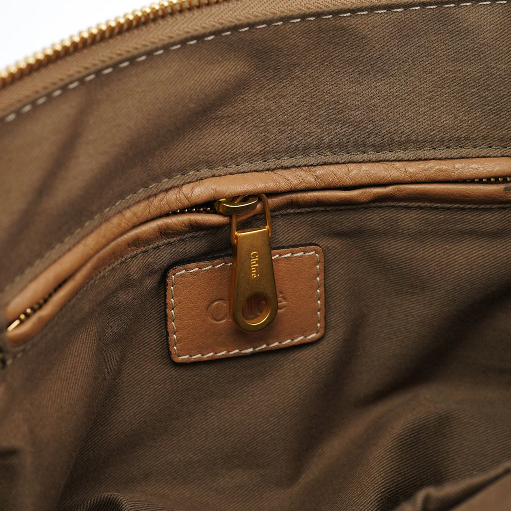 Light Brown Leather Marcie Shoulder Bag
