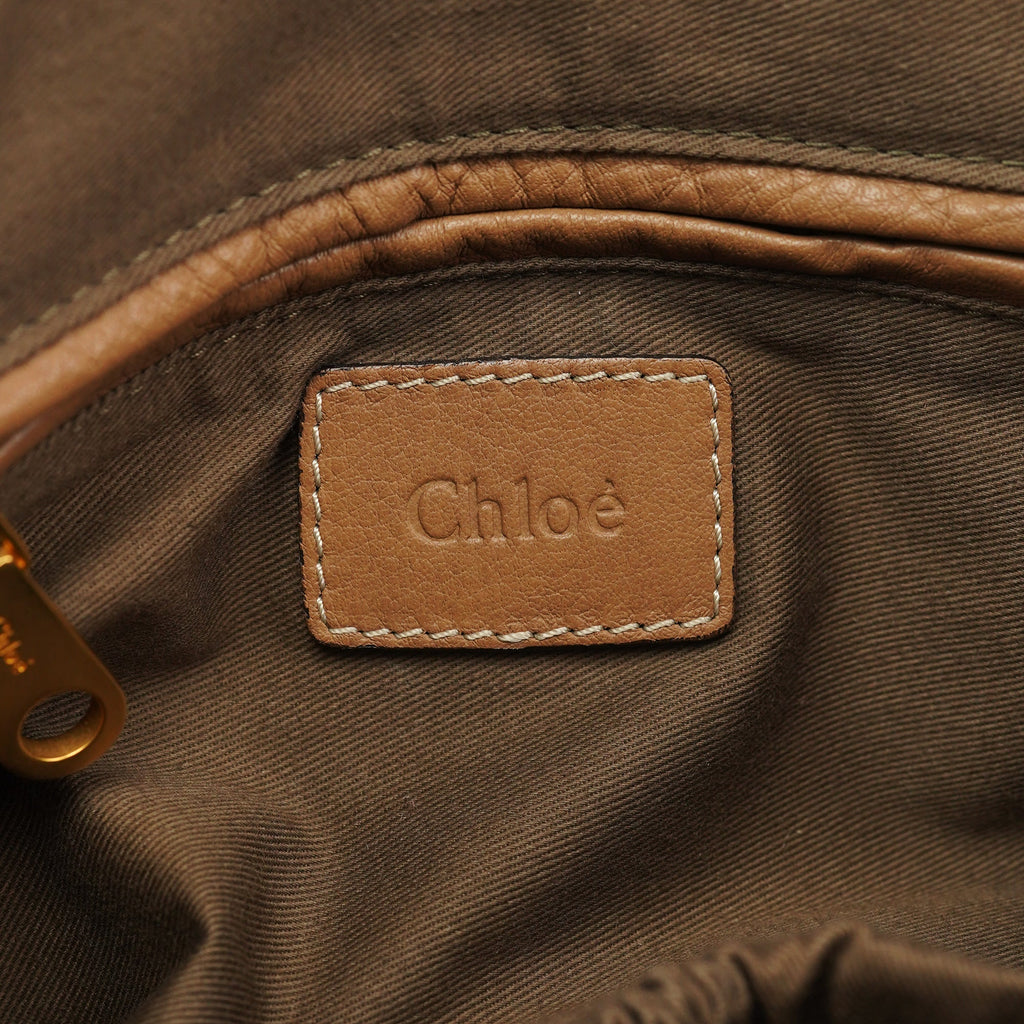 Light Brown Leather Marcie Shoulder Bag