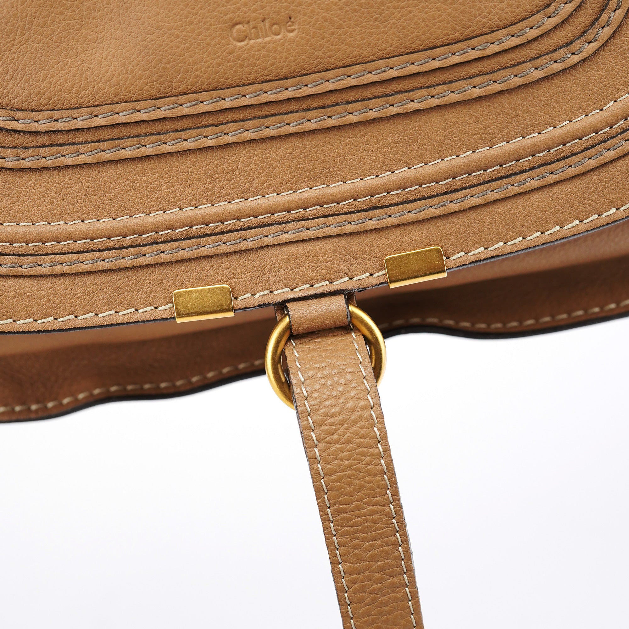 Light Brown Leather Marcie Shoulder Bag