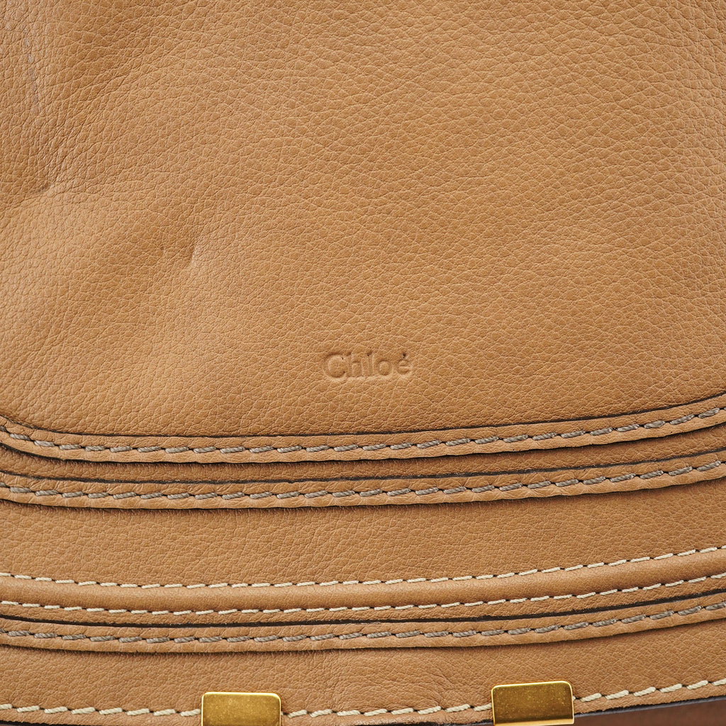 Light Brown Leather Marcie Shoulder Bag