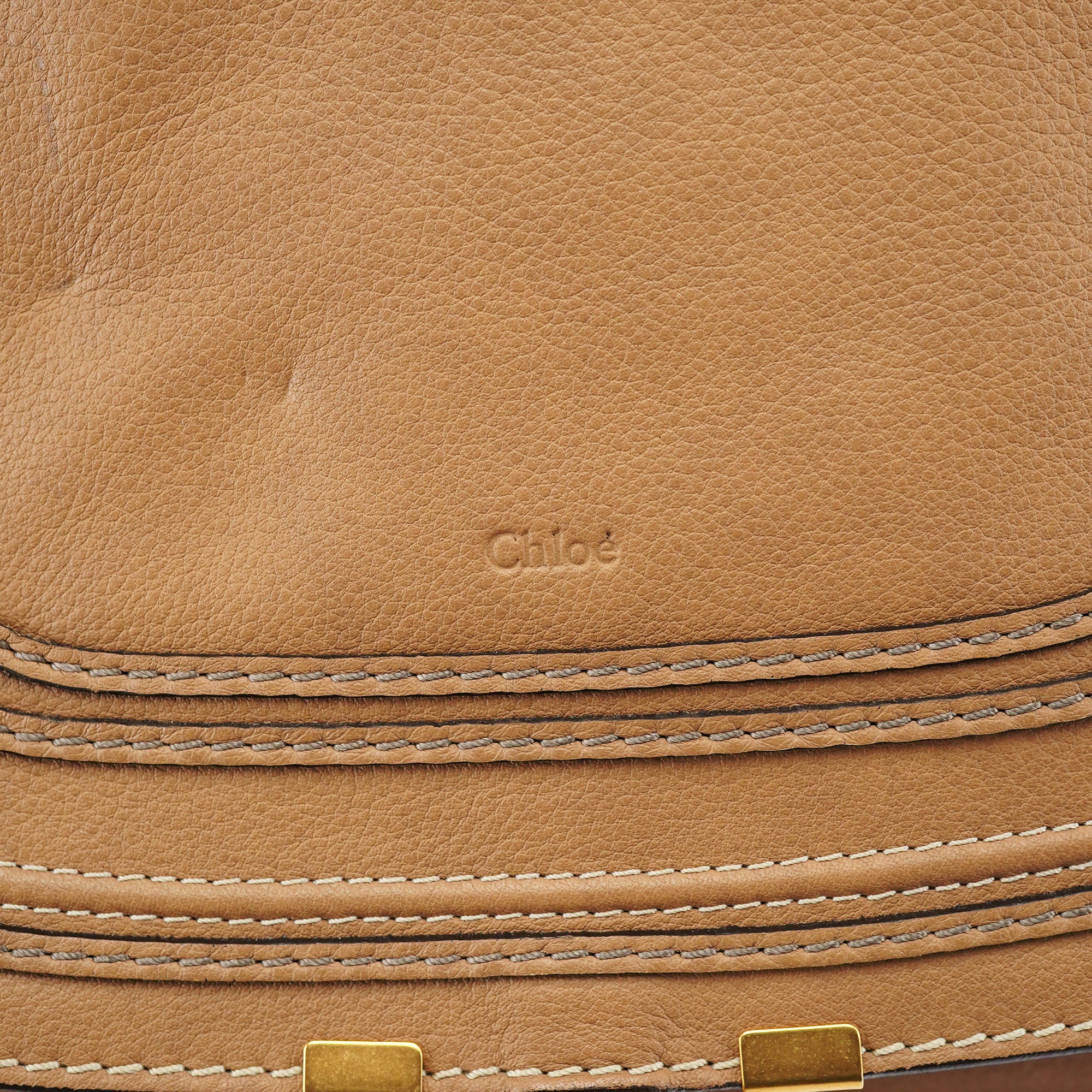 Light Brown Leather Marcie Shoulder Bag