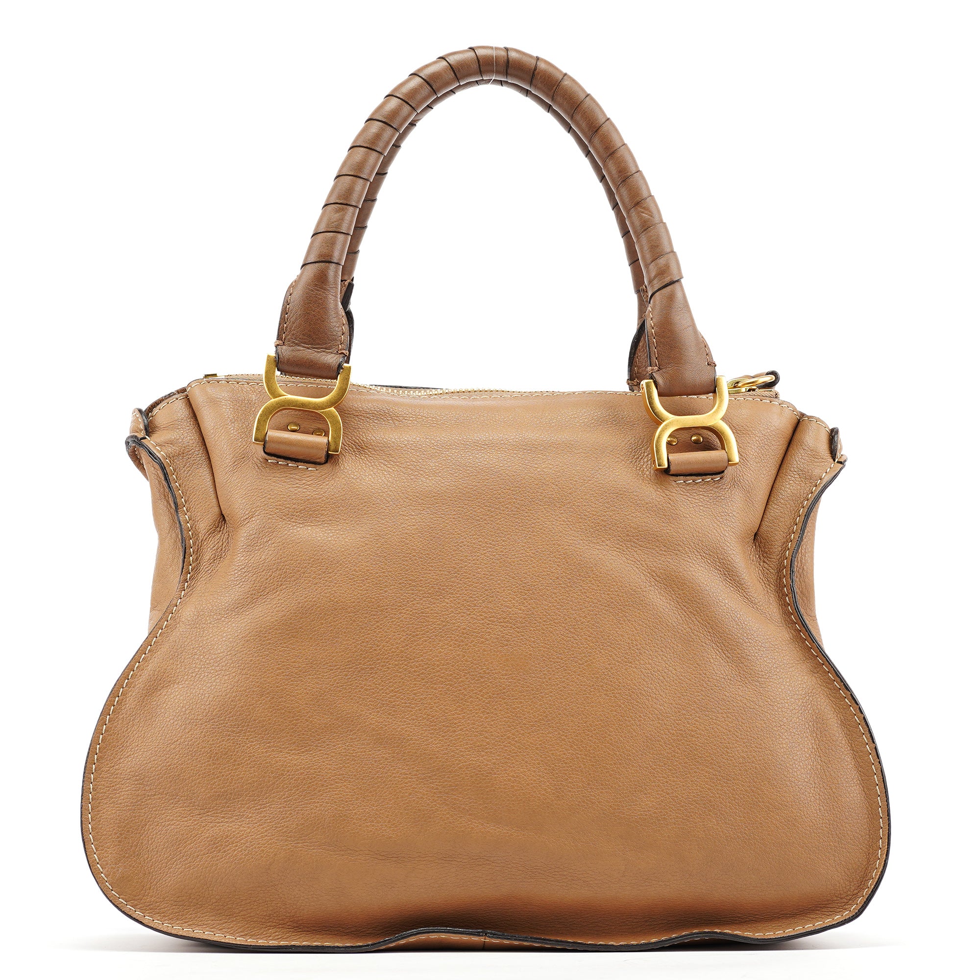 Light Brown Leather Marcie Shoulder Bag