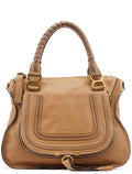Light Brown Leather Marcie Shoulder Bag