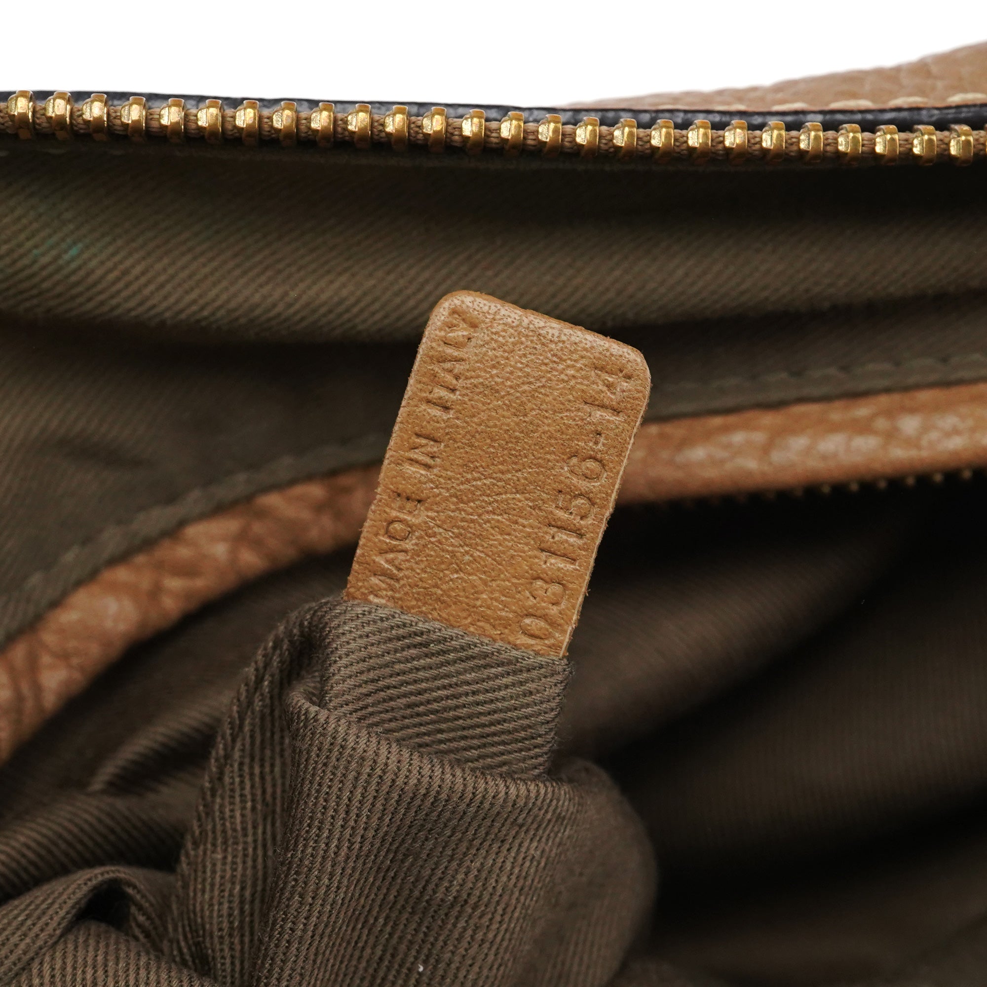 Light Brown Leather Marcie Shoulder Bag