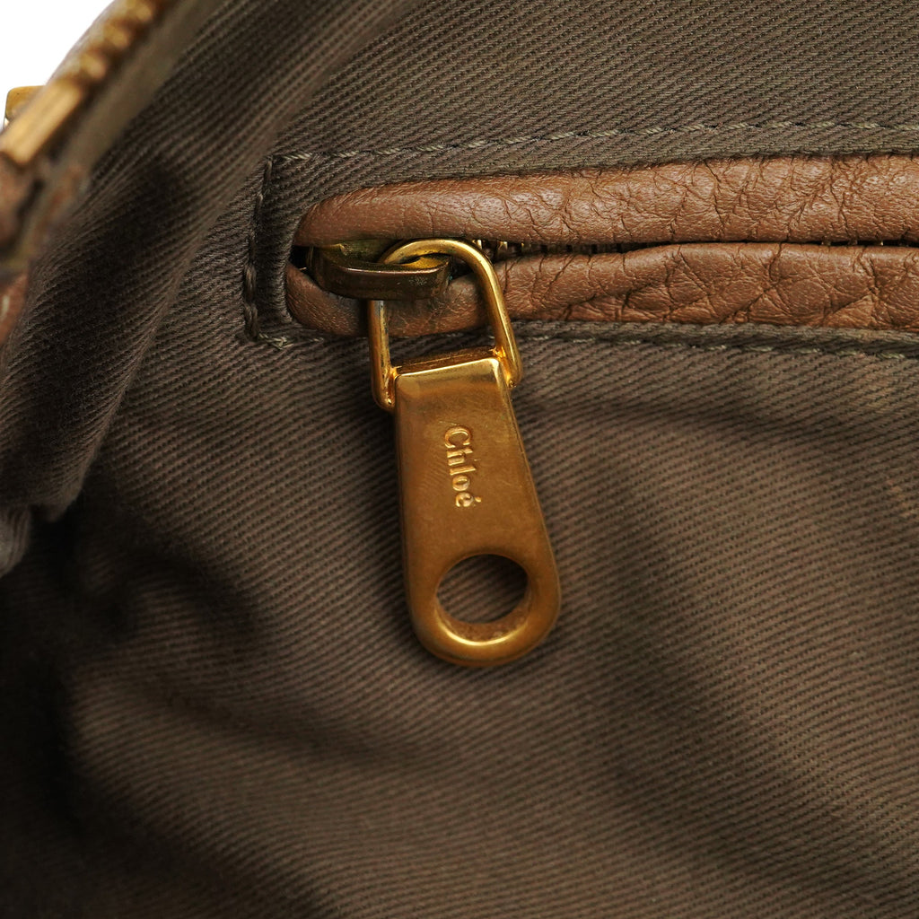 Light Brown Leather Marcie Shoulder Bag