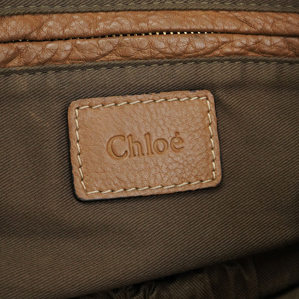 Light Brown Leather Marcie Shoulder Bag