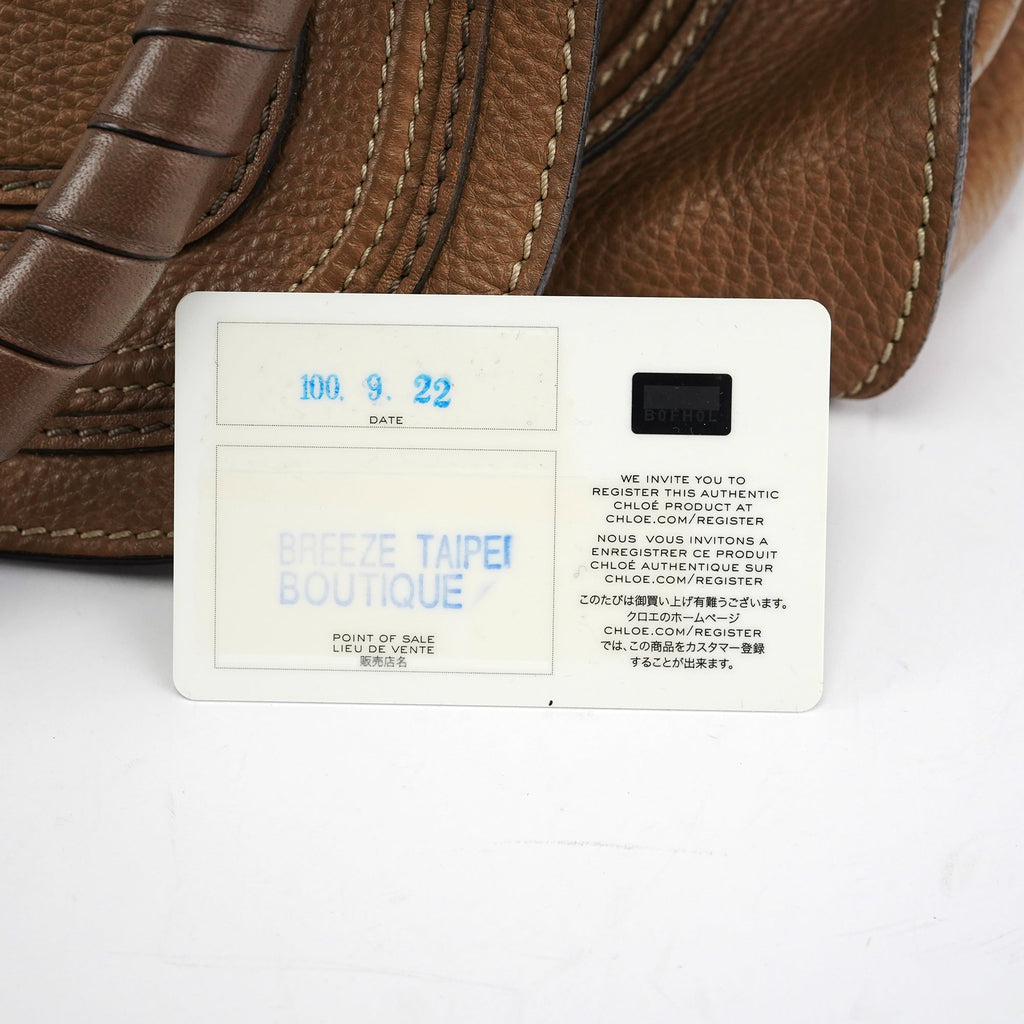 Light Brown Leather Marcie Shoulder Bag