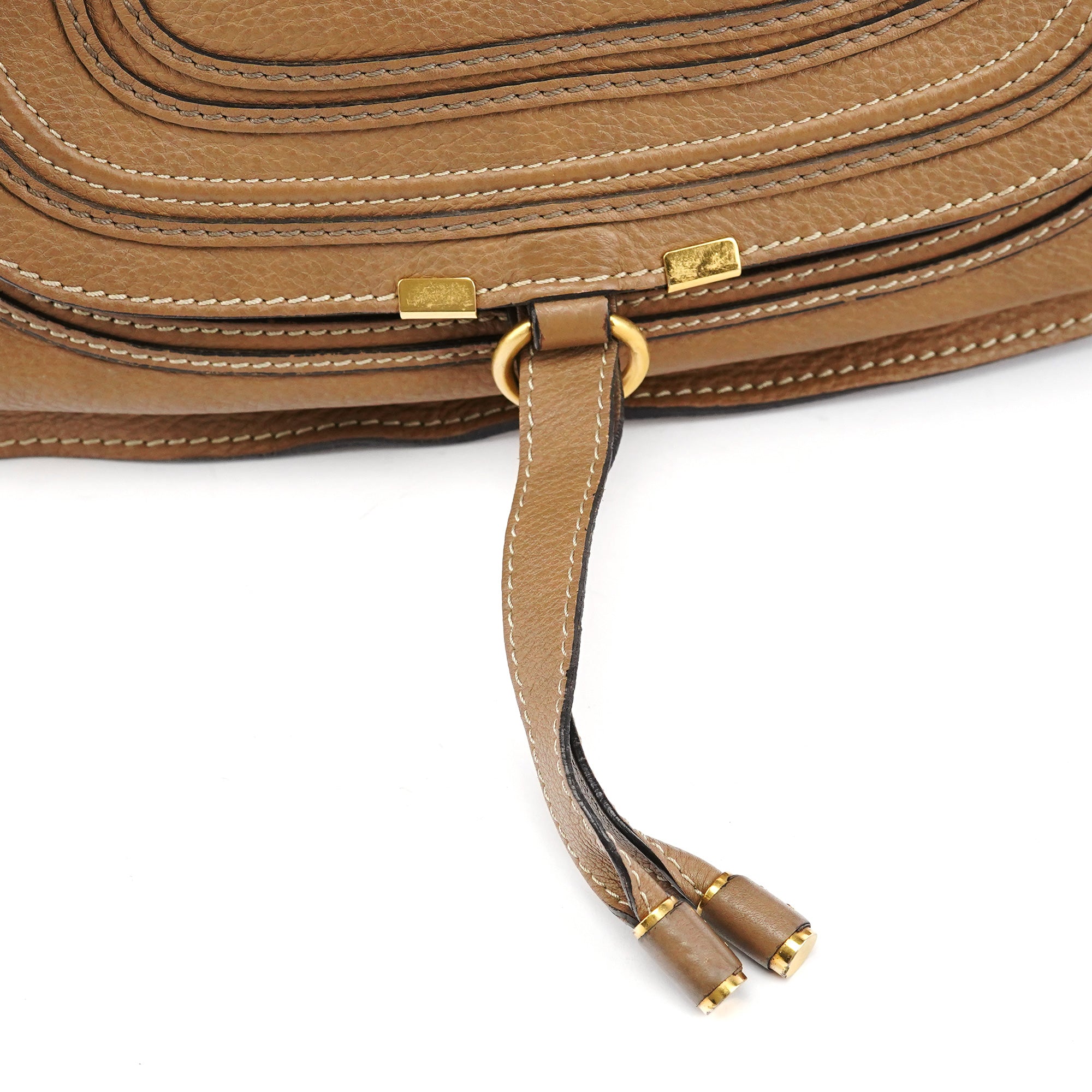 Light Brown Leather Marcie Shoulder Bag