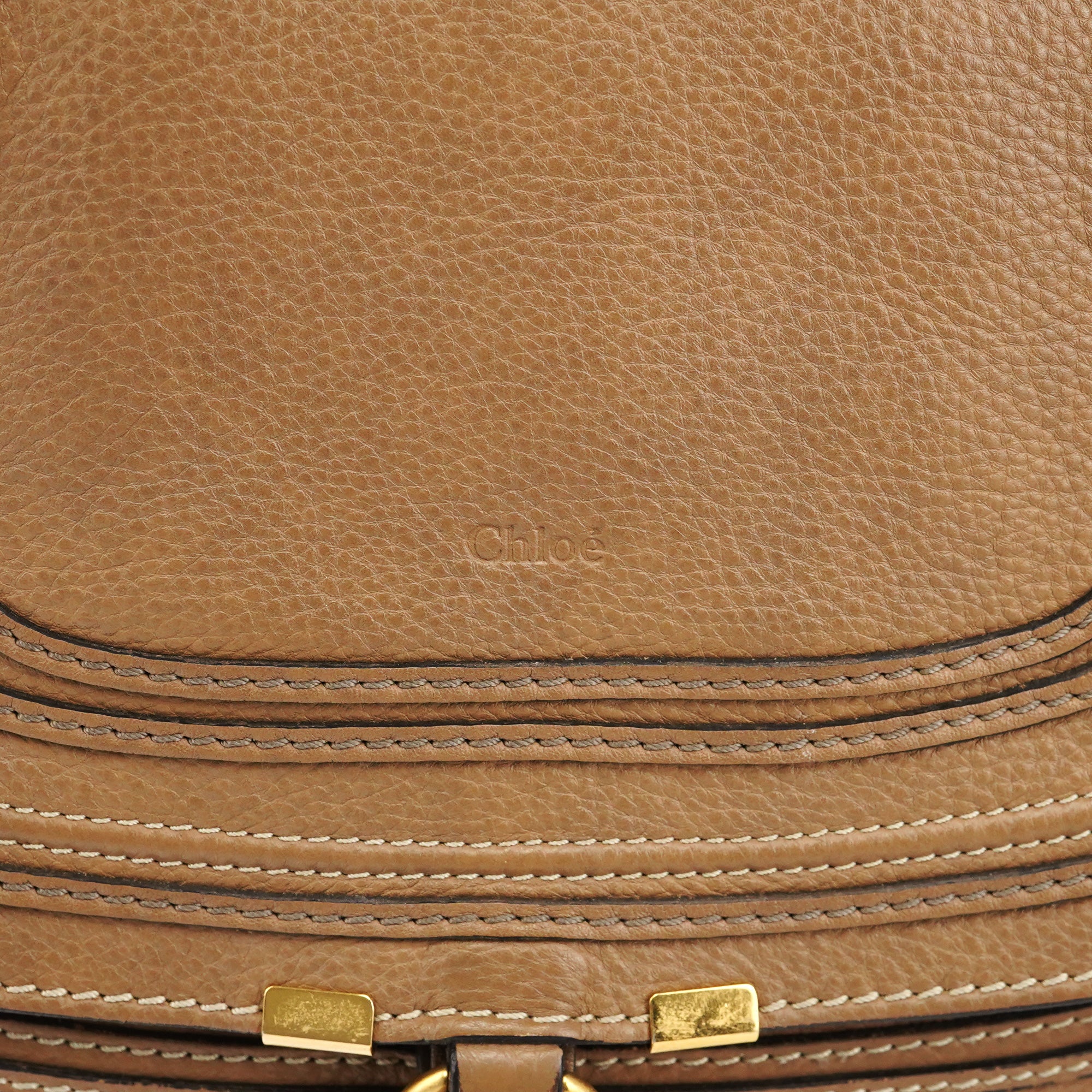 Light Brown Leather Marcie Shoulder Bag