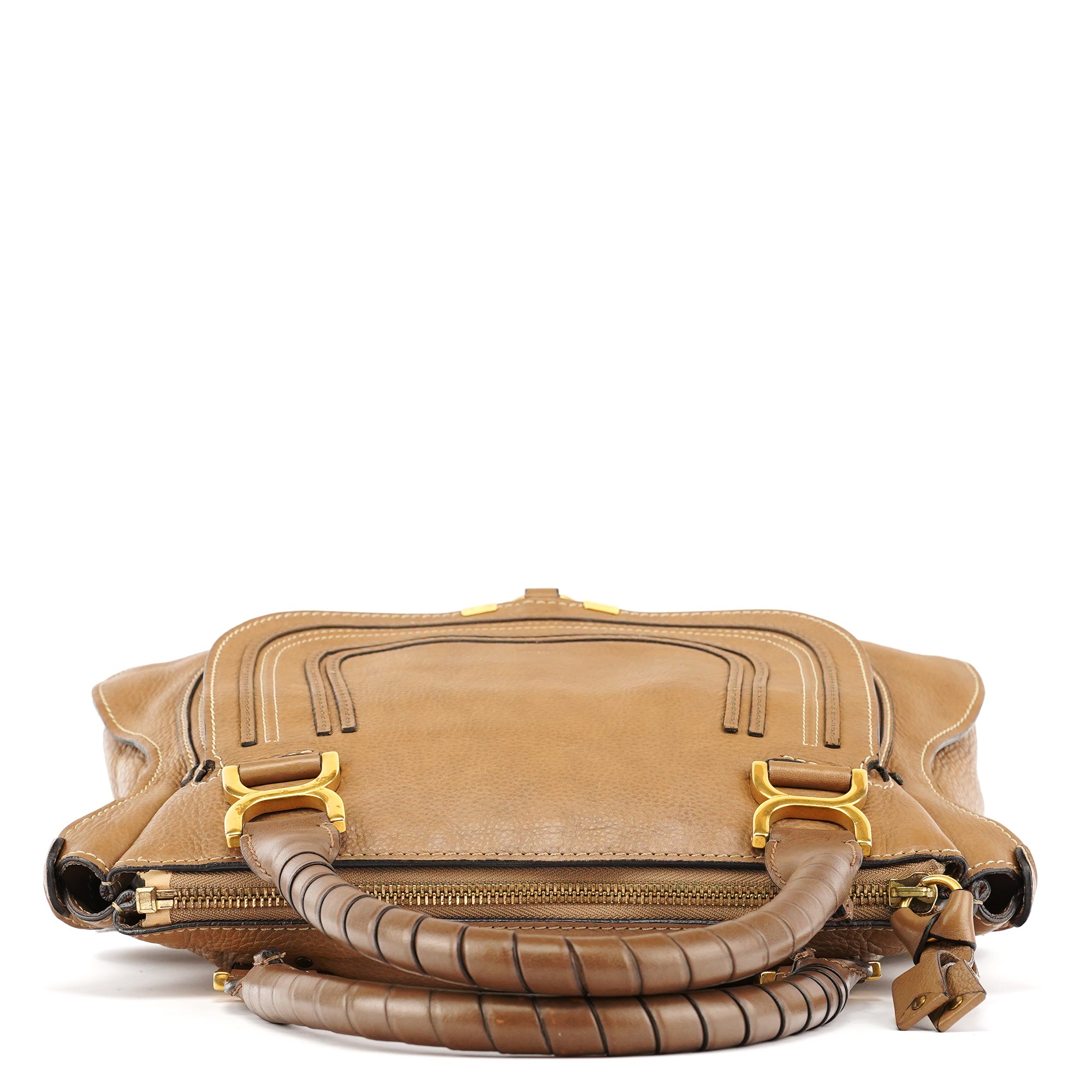 Light Brown Leather Marcie Shoulder Bag