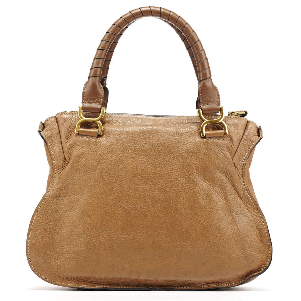 Light Brown Leather Marcie Shoulder Bag