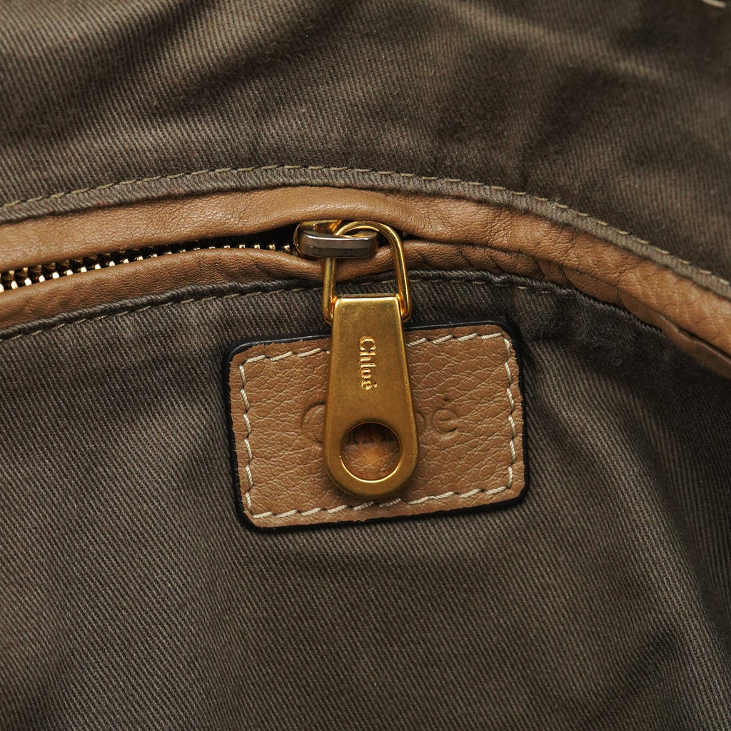 Light Brown Leather Marcie Shoulder Bag