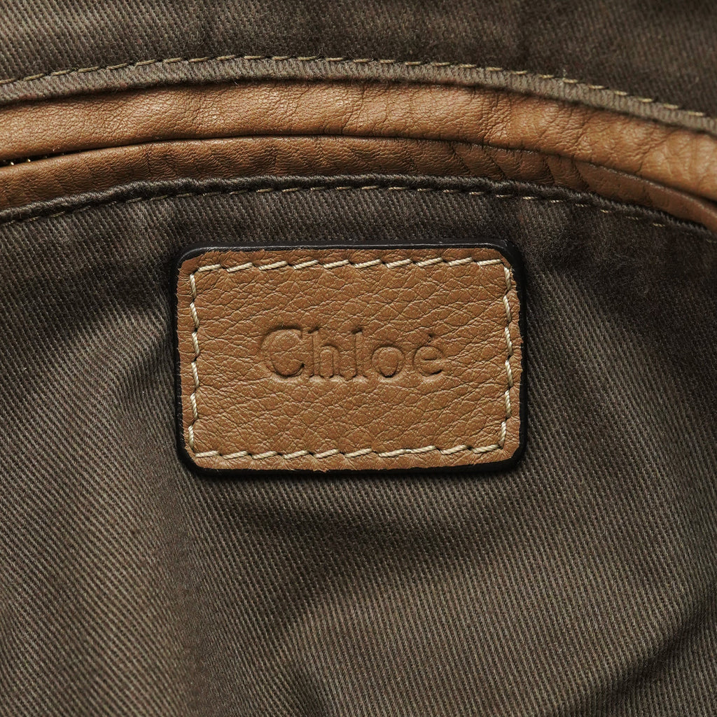 Light Brown Leather Marcie Shoulder Bag