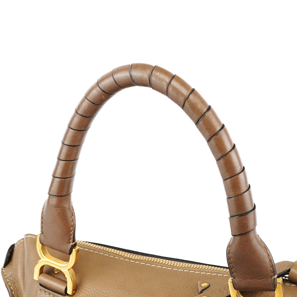Light Brown Leather Marcie Shoulder Bag