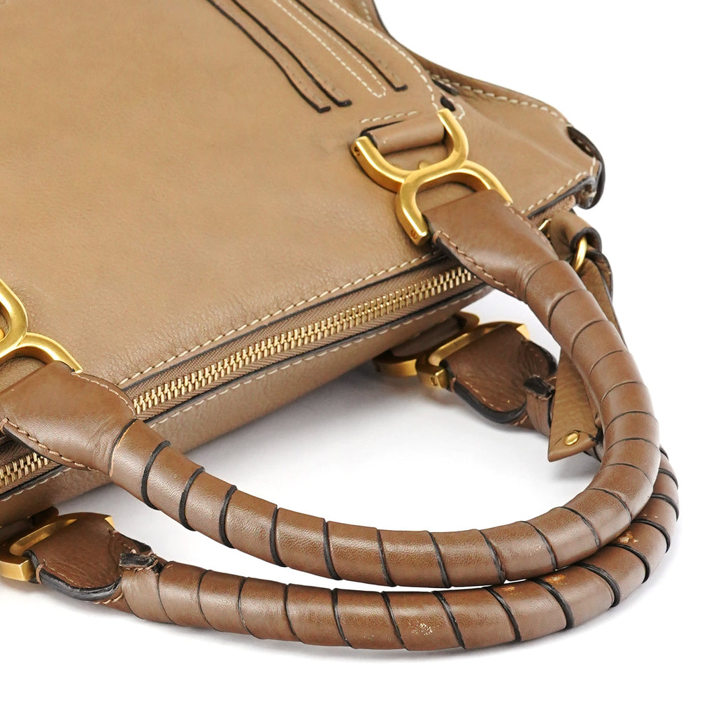 Light Brown Leather Marcie Shoulder Bag