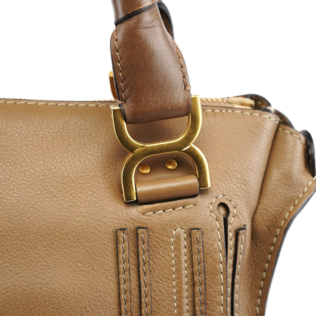 Light Brown Leather Marcie Shoulder Bag
