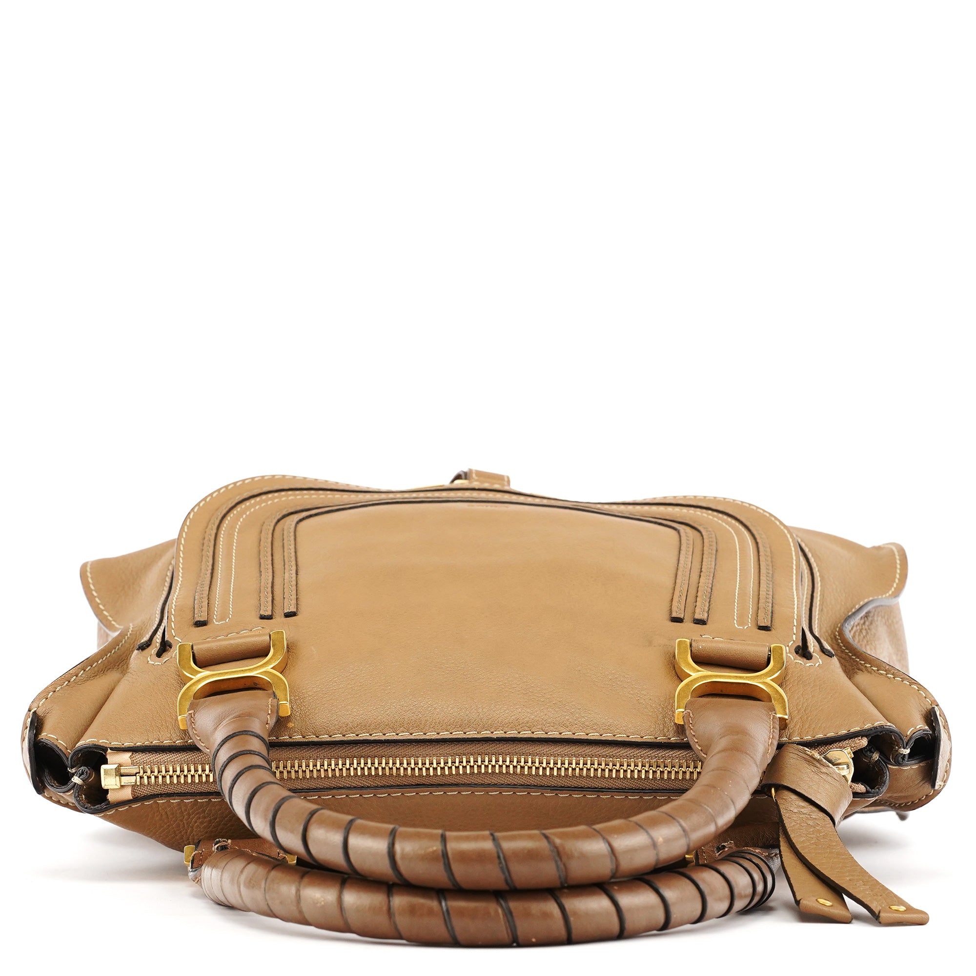 Light Brown Leather Marcie Shoulder Bag