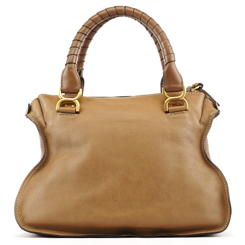 Light Brown Leather Marcie Shoulder Bag