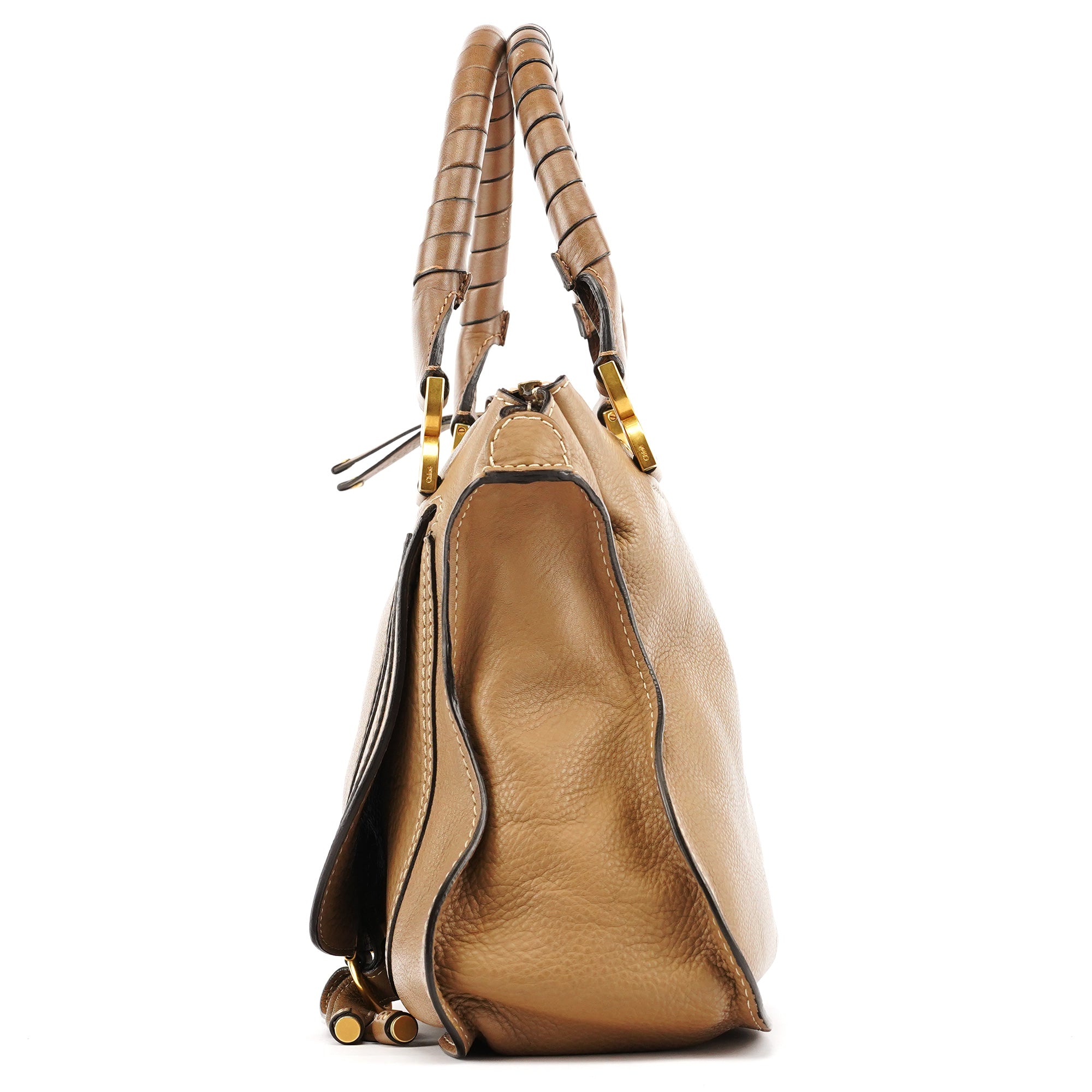 Light Brown Leather Marcie Shoulder Bag