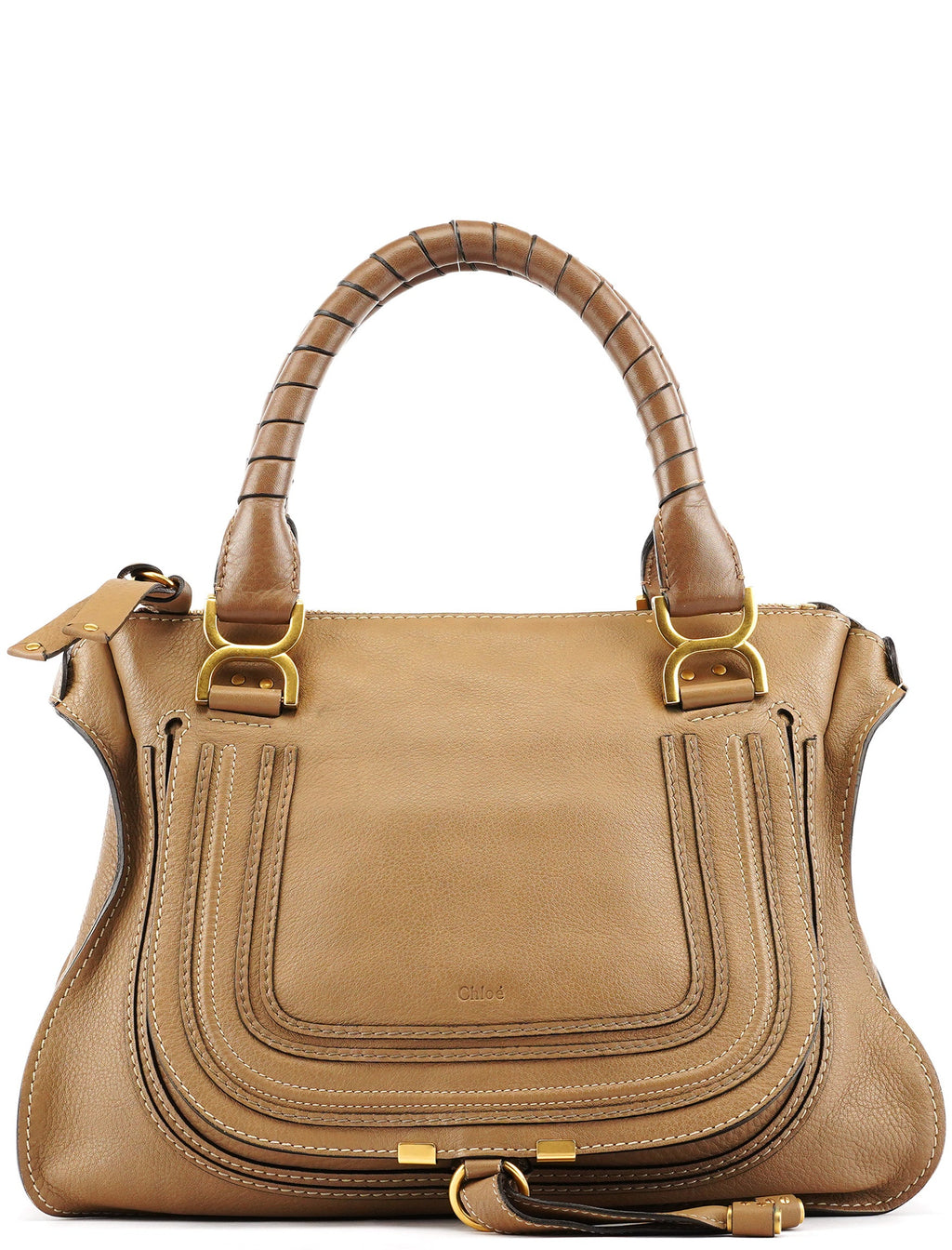 Light Brown Leather Marcie Shoulder Bag