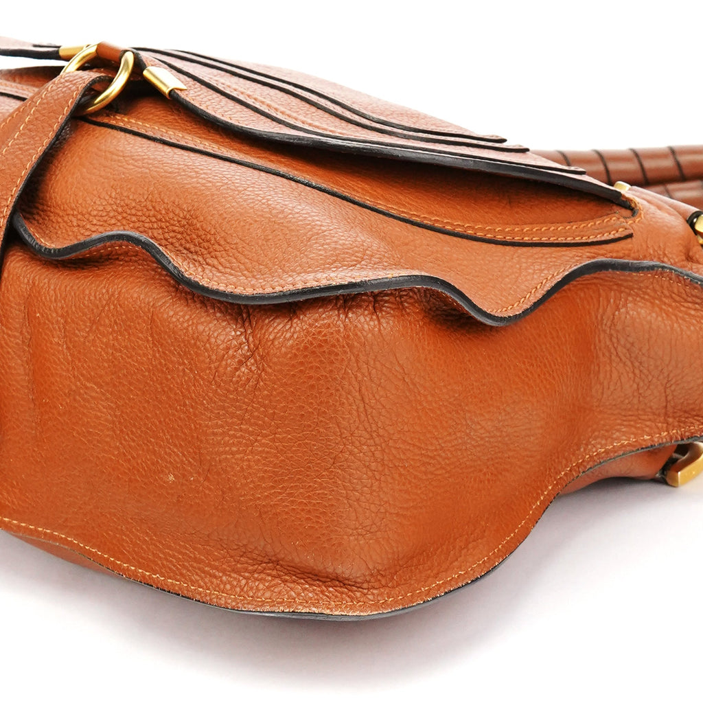 Light Brown Leather Marcie Shoulder Bag