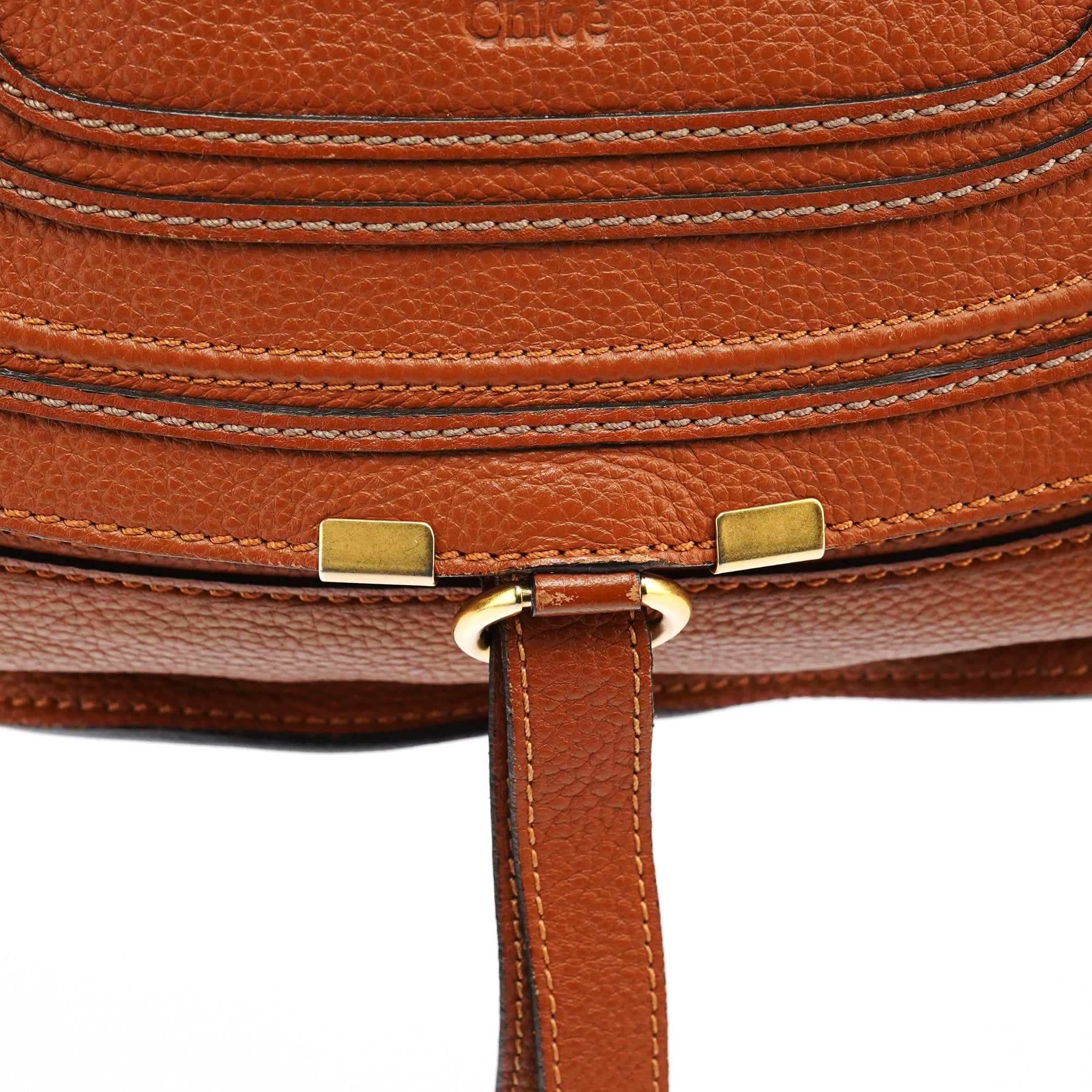 Light Brown Leather Marcie Shoulder Bag
