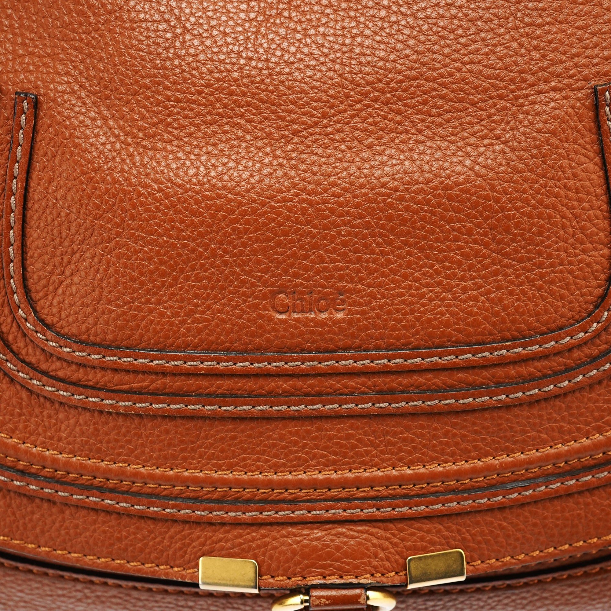 Light Brown Leather Marcie Shoulder Bag