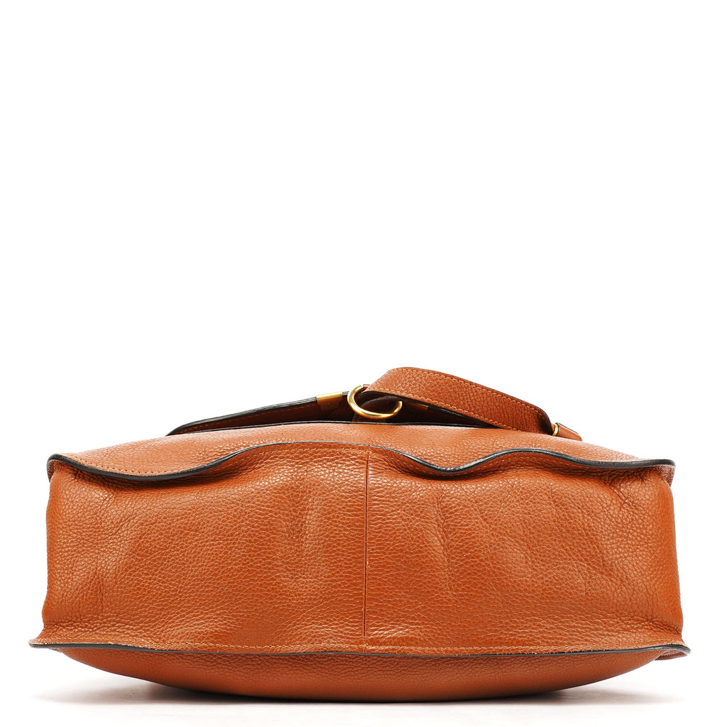 Light Brown Leather Marcie Shoulder Bag