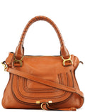 Light Brown Leather Marcie Shoulder Bag