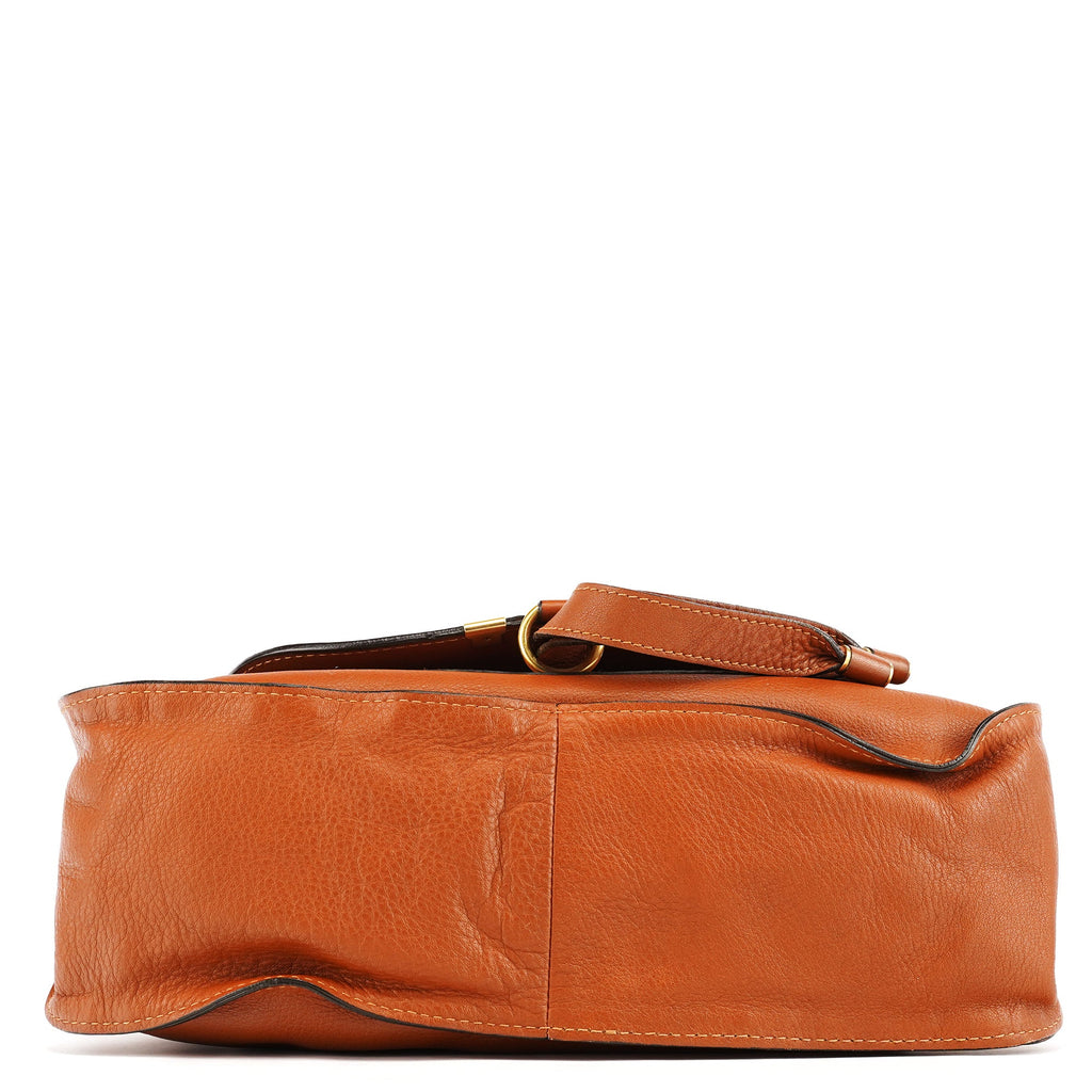 Light Brown Leather Marcie Shoulder Bag