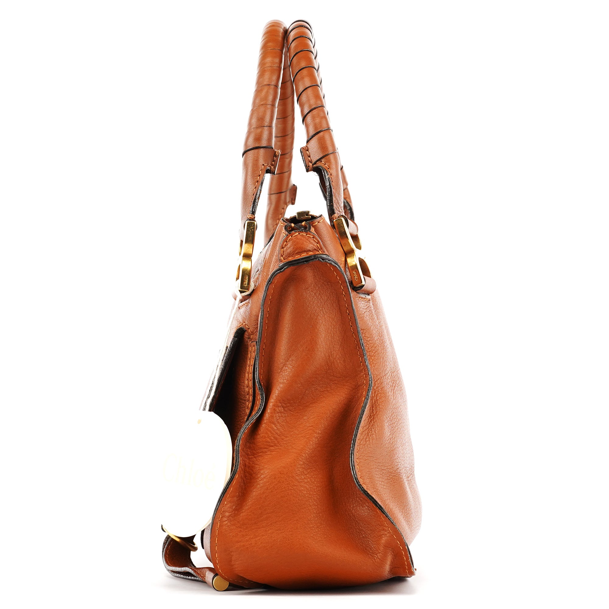 Light Brown Leather Marcie Shoulder Bag