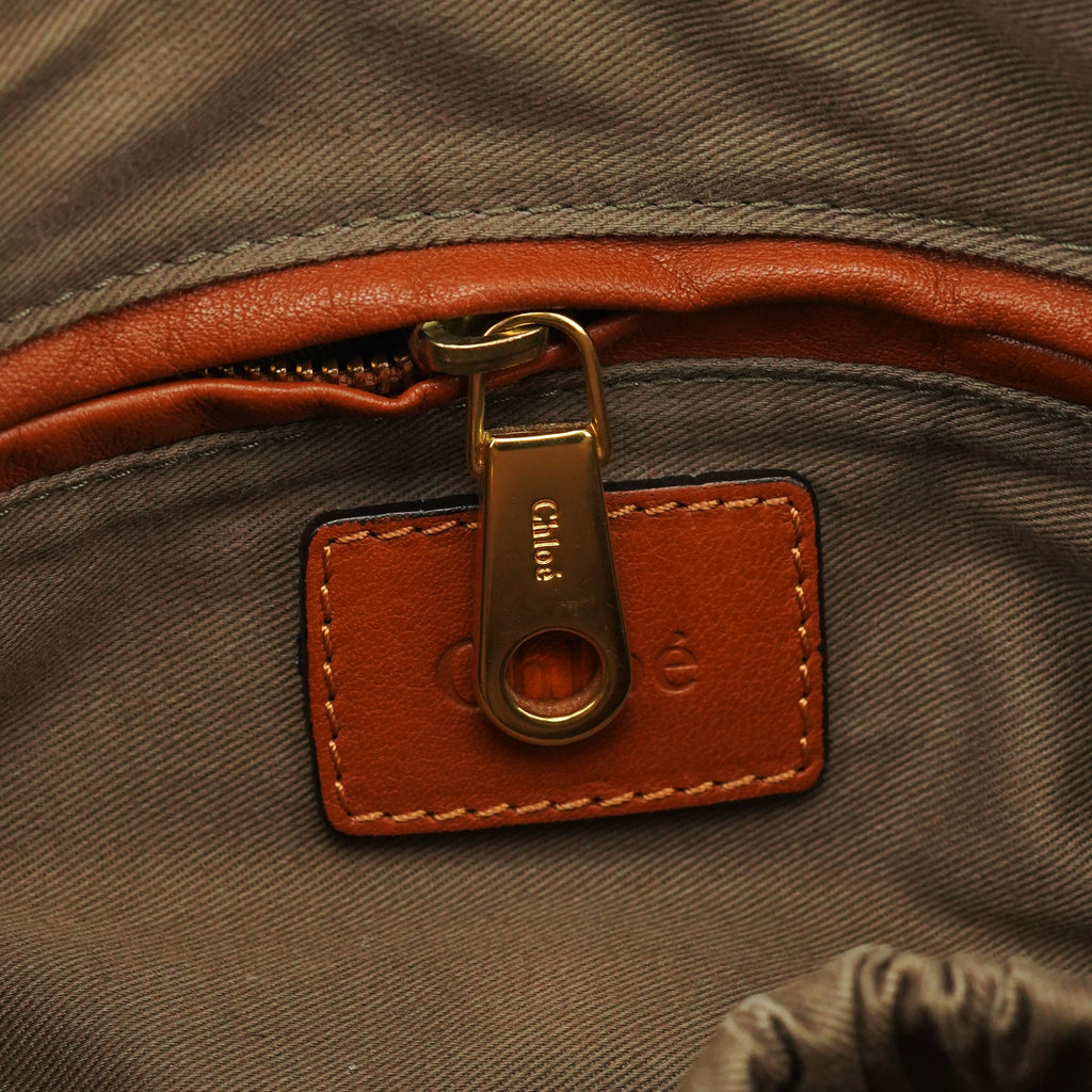Light Brown Leather Marcie Shoulder Bag
