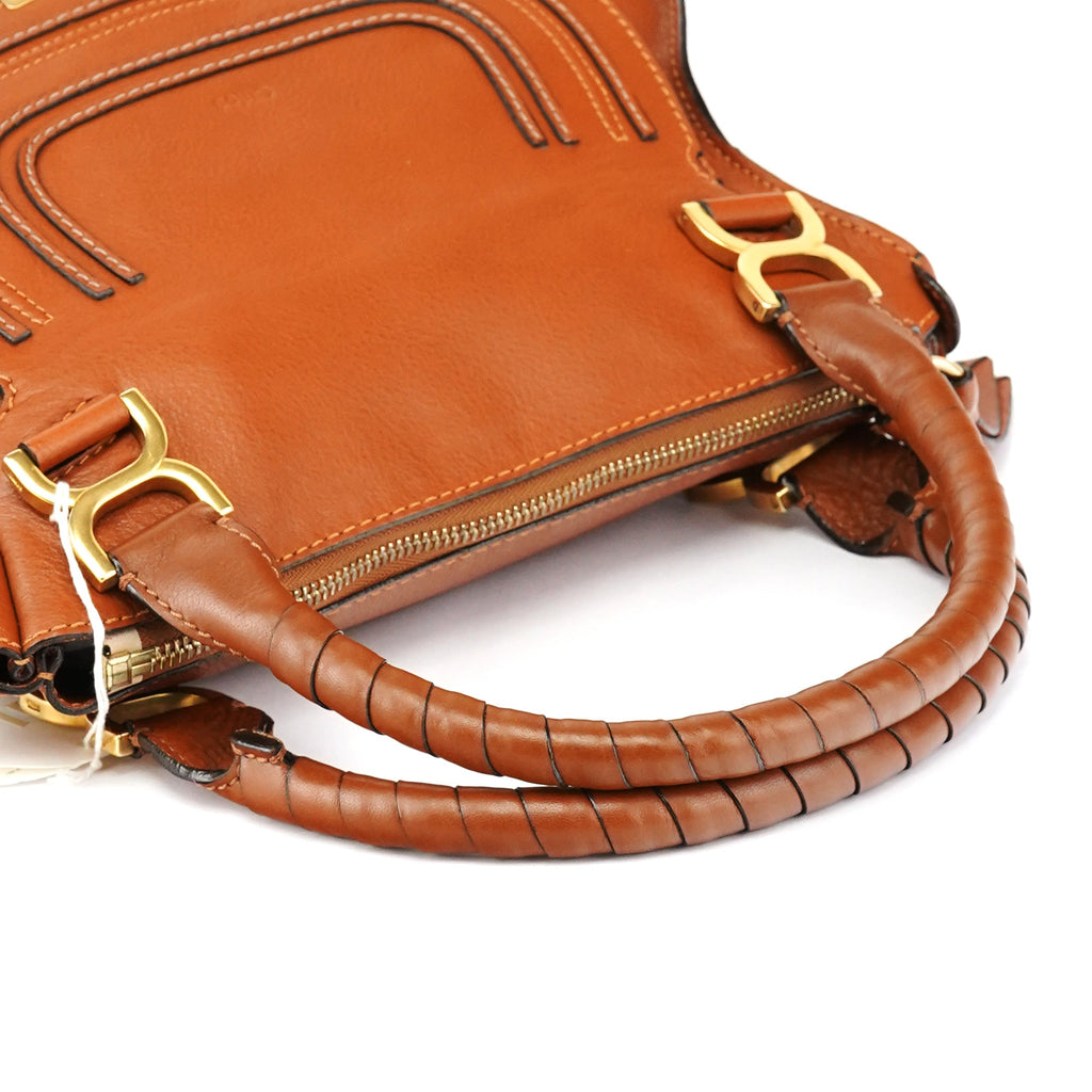 Light Brown Leather Marcie Shoulder Bag