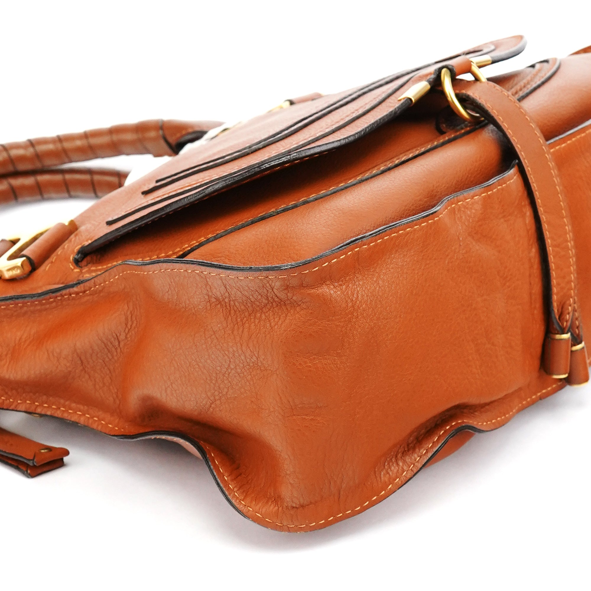 Light Brown Leather Marcie Shoulder Bag