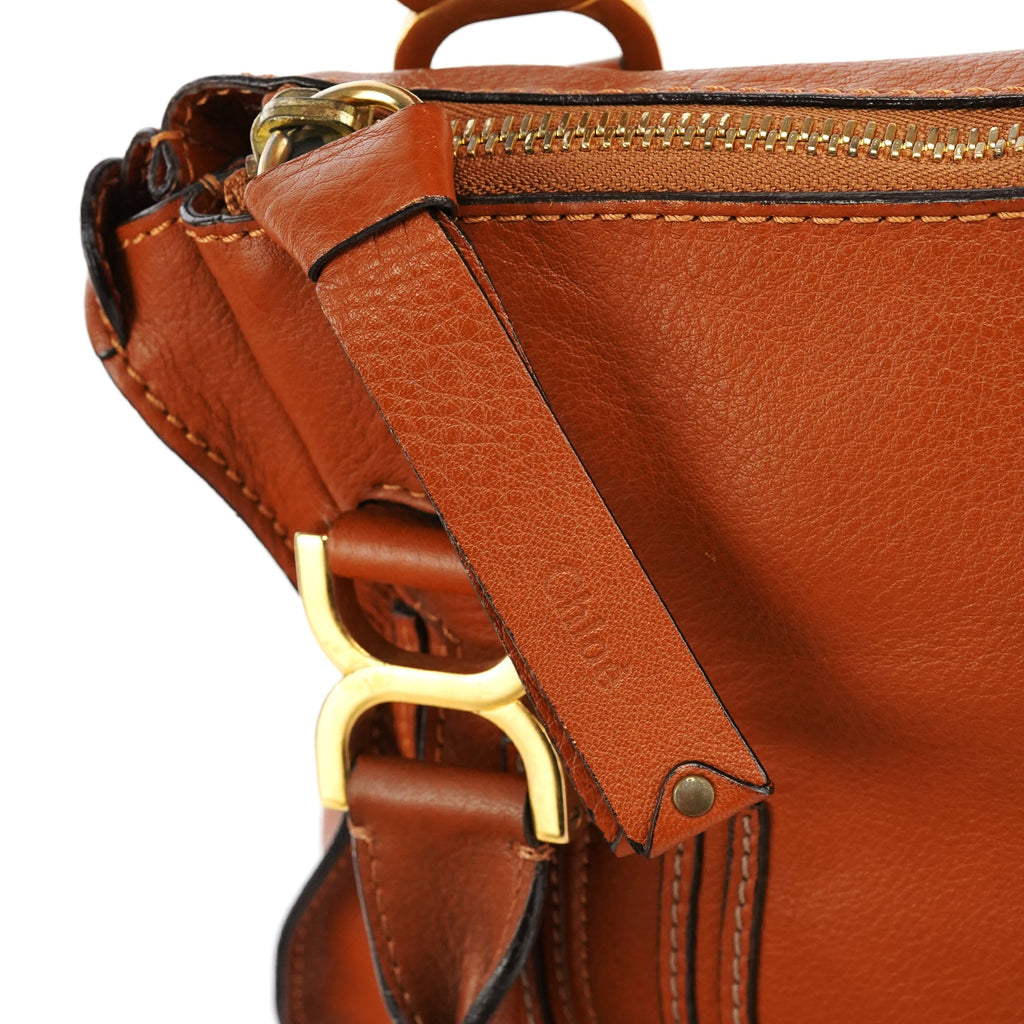 Light Brown Leather Marcie Shoulder Bag