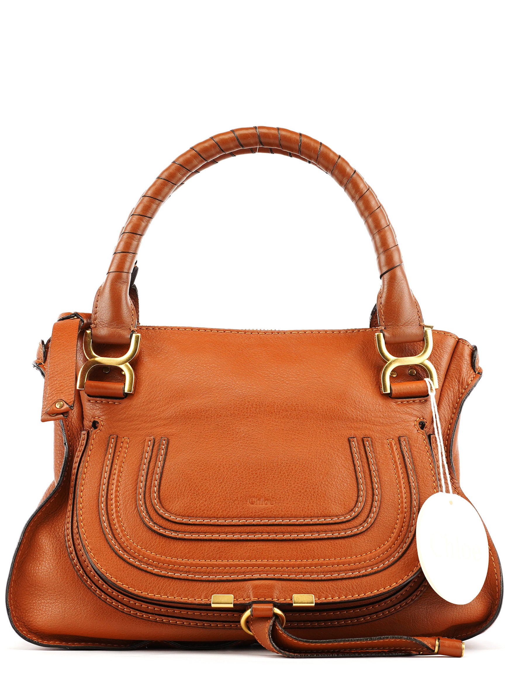Light Brown Leather Marcie Shoulder Bag