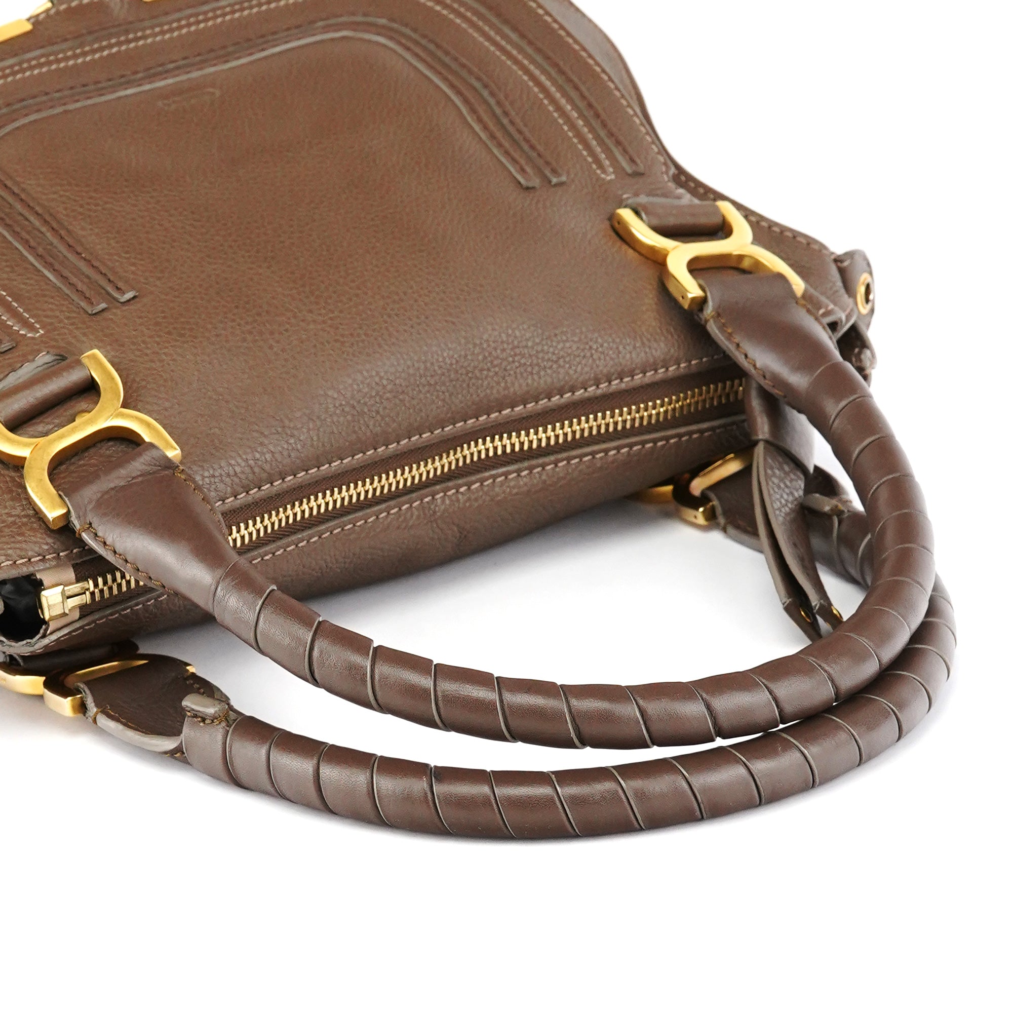 Light Brown Leather Marcie Shoulder Bag